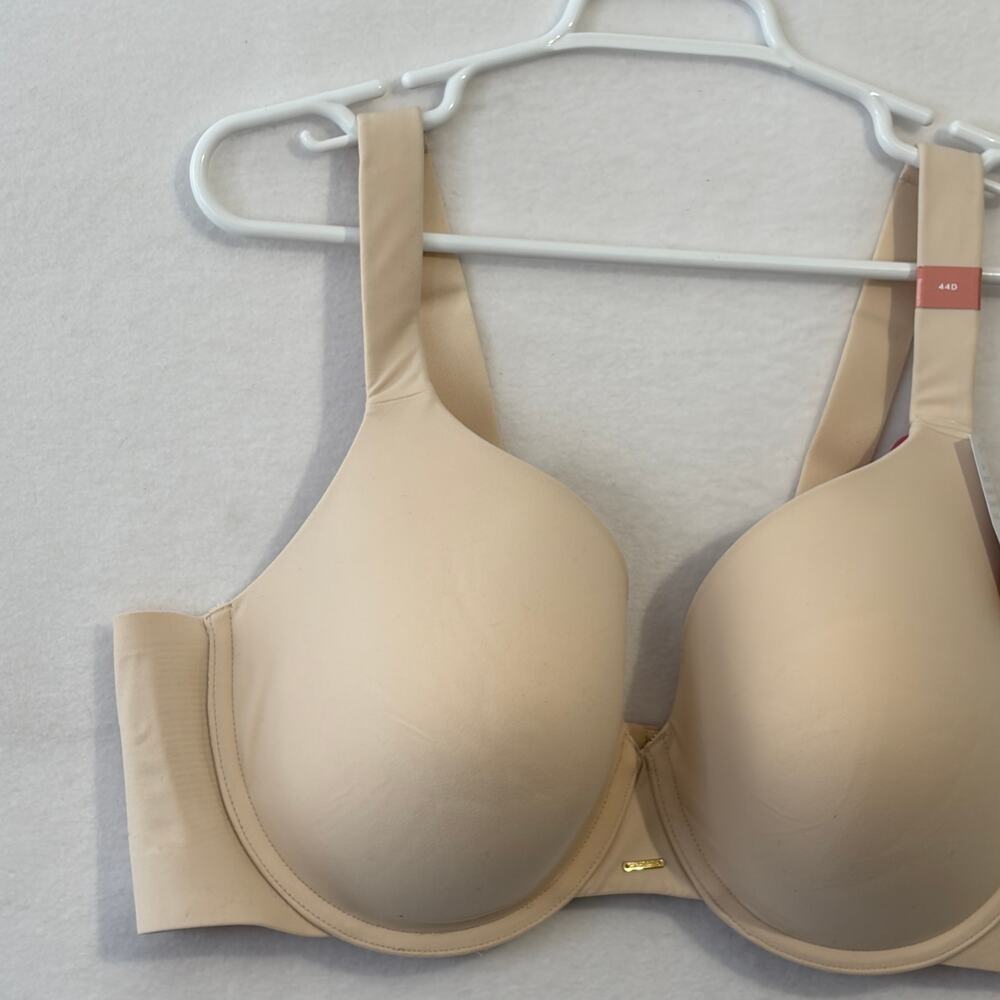 Cacique Bra Womens 44D Lightly Lined Full Coverage Luxe Soft T-Shirt Cream - Picture 3 of 10